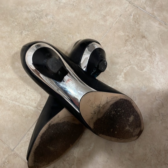 Arturo Chiang Black Soft Patent Leather Kitten Heels in size 10 - Picture 7 of 11